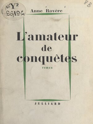 cover image of L'amateur de conquêtes